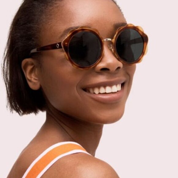 Final Price! Kate Spade KARRIE/S 009Q QT Havana/Green Sunglasses main image 9